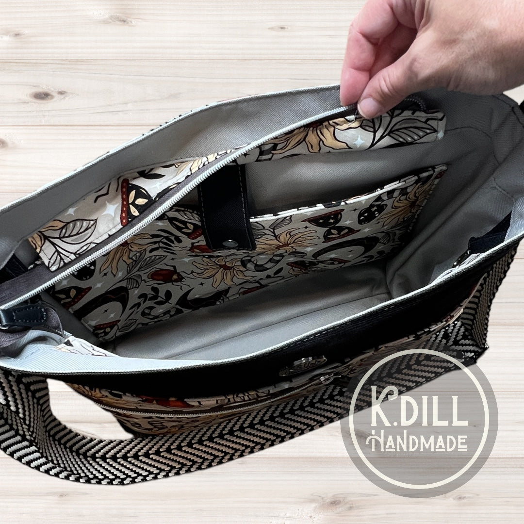 Road Tripster Tote Recessed Zipper ADD-ON (PDF Pattern w/Video Tutorial)