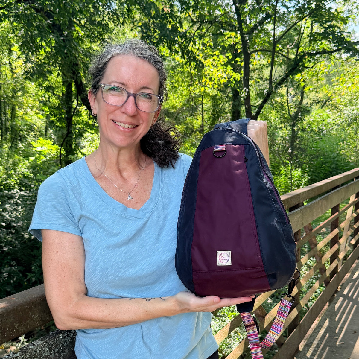 Henderson Daypack - Navy/Maroon