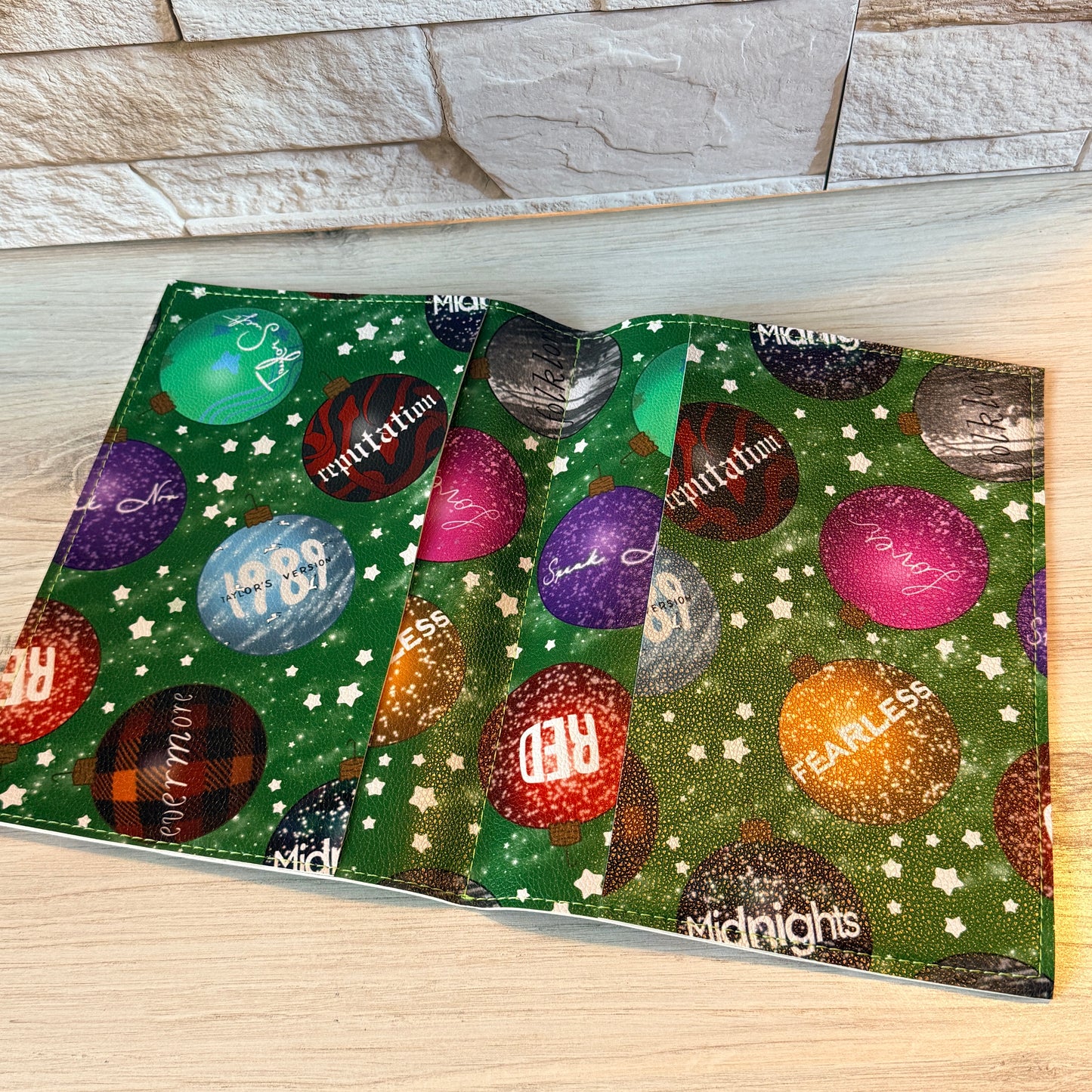 Notebook Cover - Album Ornaments Green