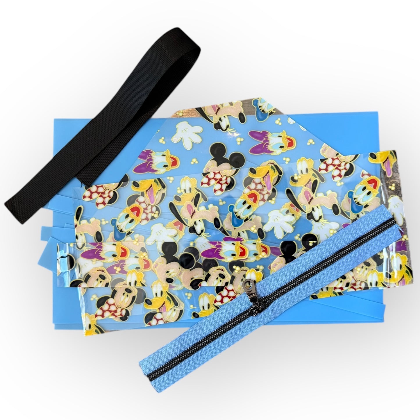 Class Kit: Nooga Clear and Jelly Wristlet - Blue Mouse