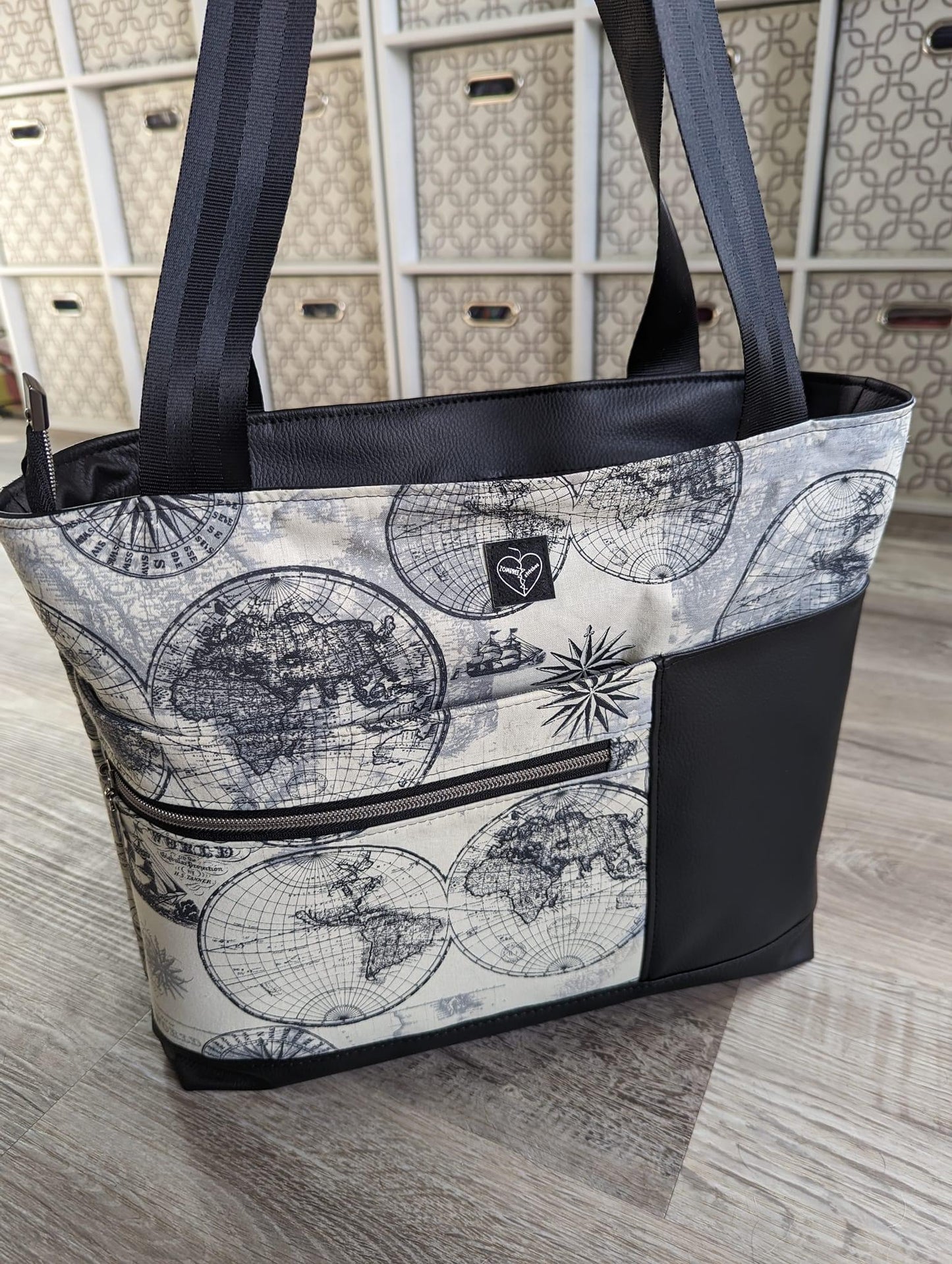 Road Tripster Tote Recessed Zipper ADD-ON (PDF Pattern w/Video Tutorial)