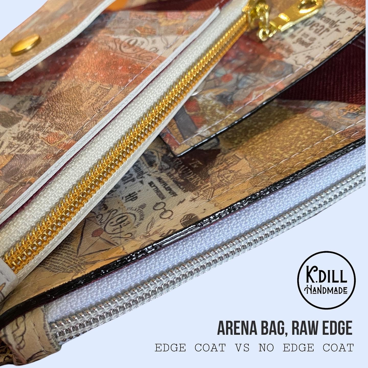 Arena Bag Raw Edge (PDF Pattern w/Video Tutorial)