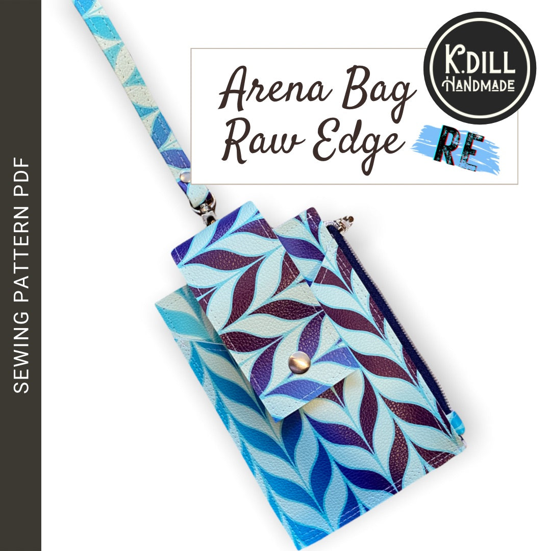 Arena Bag Raw Edge (PDF Pattern w/Video Tutorial)