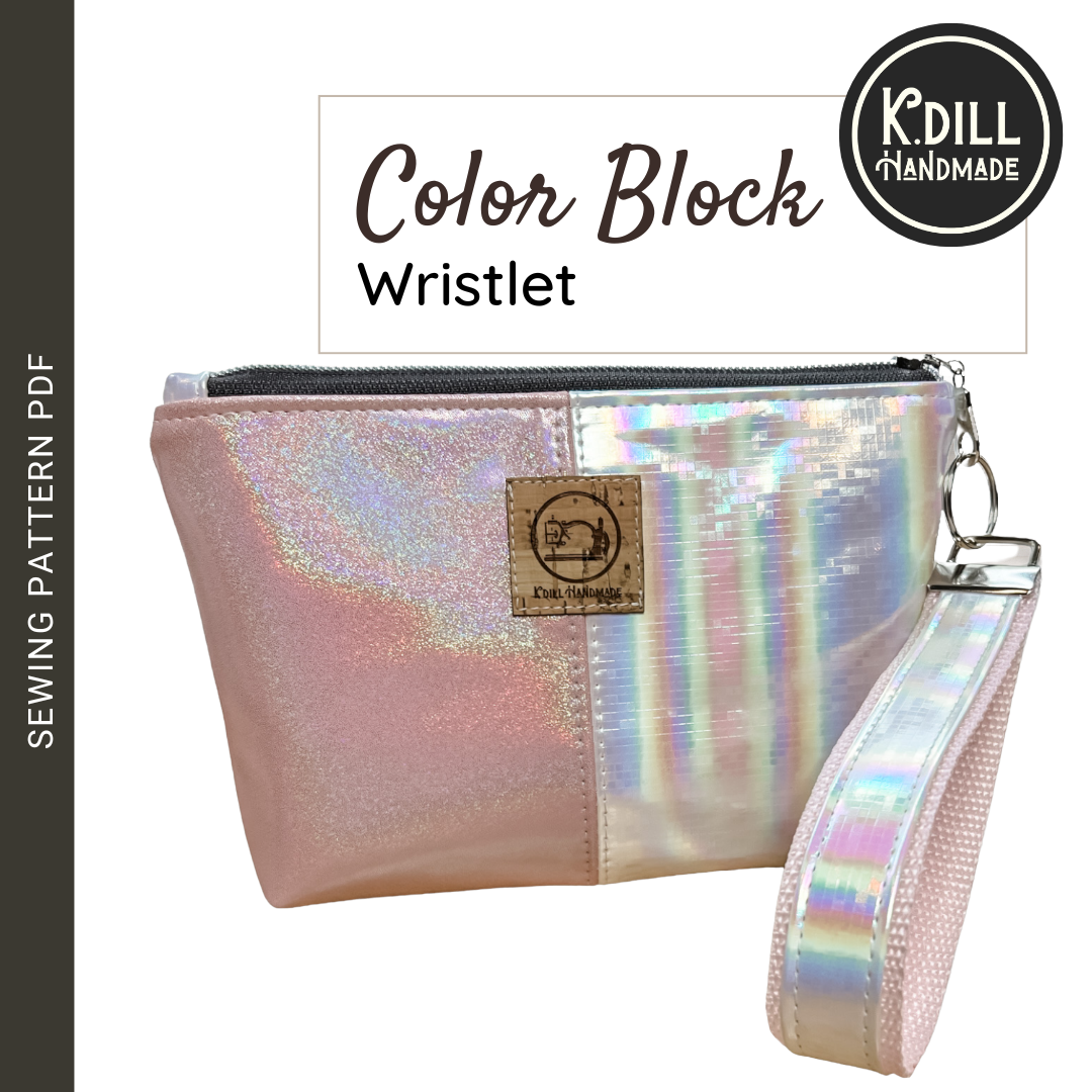 FREE! Color Block Wristlet (PDF Pattern w/Video Tutorial)