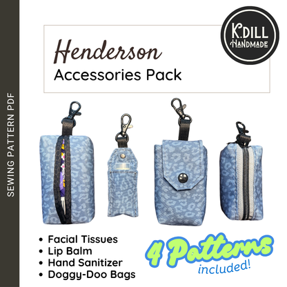 Henderson Accessories Pack [Includes 4 Patterns] (PDF Pattern w/Video Tutorial)