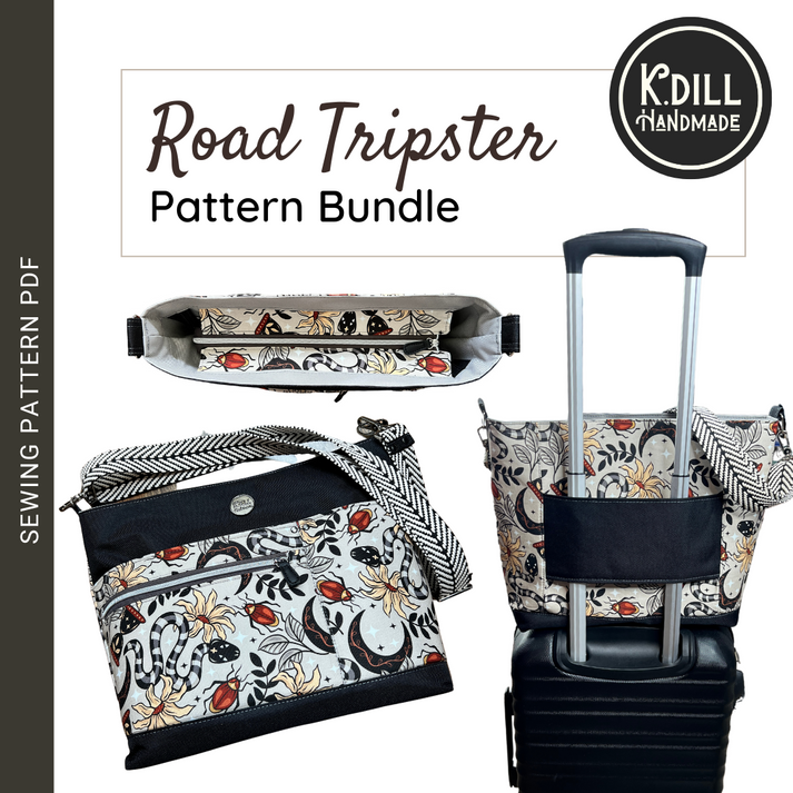 Road Tripster Tote BUNDLE (PDF Pattern) K.dill Handmade