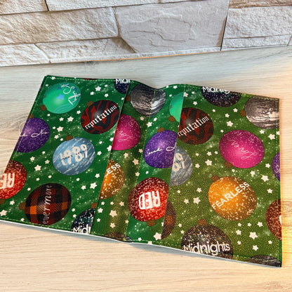 Notebook Cover - Album Ornaments Green