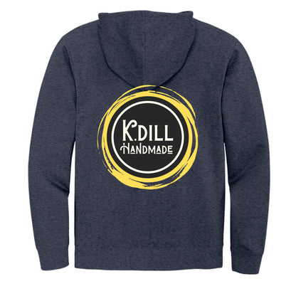 Heathered Navy - BACK