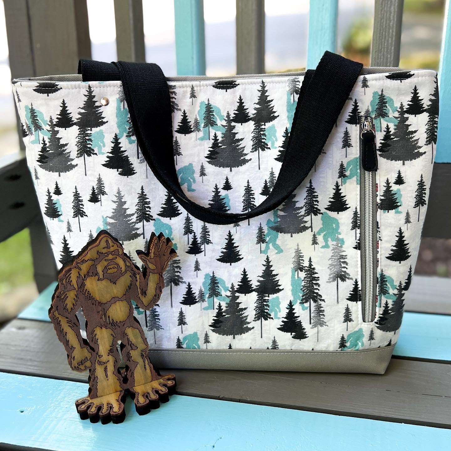 2 Sizes Utility Tote Bag PDF Sewing Pattern and Tutorial Instant