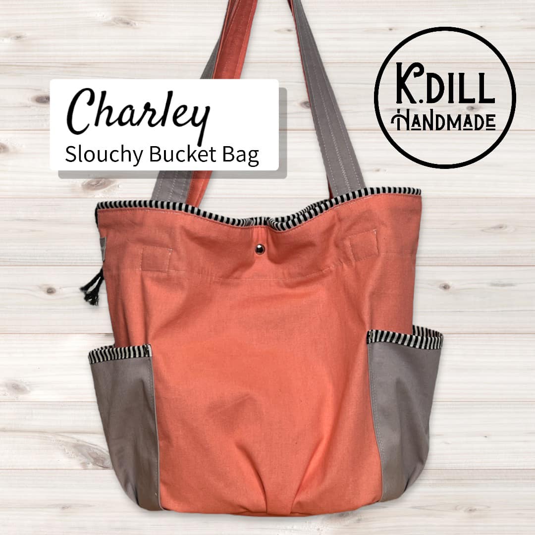 Charley Slouchy Bucket Bag PDF Pattern w Video Tutorial