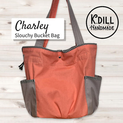 Charley Slouchy Bucket Bag (PDF Pattern w/Video Tutorial)
