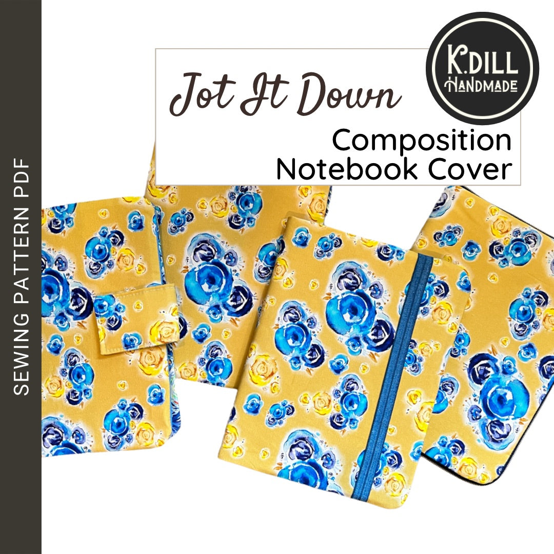 Jot It Down Notebook Cover & Tablet Case (PDF Pattern w/Video Tutorial)